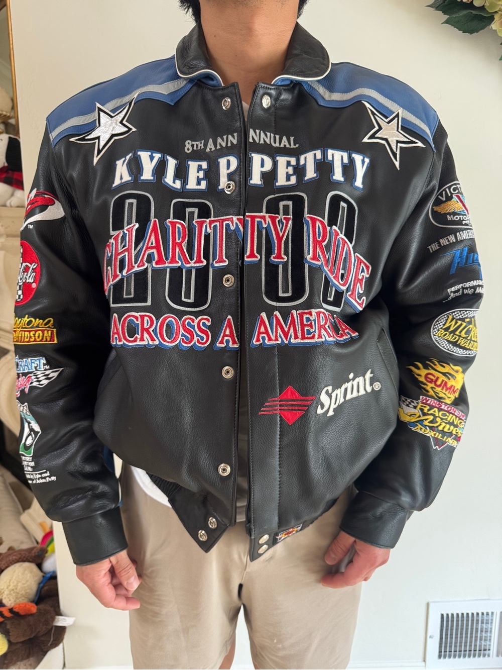 Vintage Kyle Petty Leather Jacket